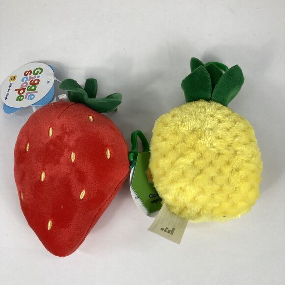 Bag clip-on bundle giggle scape plush fruit Back-to-School Purse Charm - Picture 3 of 5